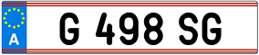 Trailer License Plate